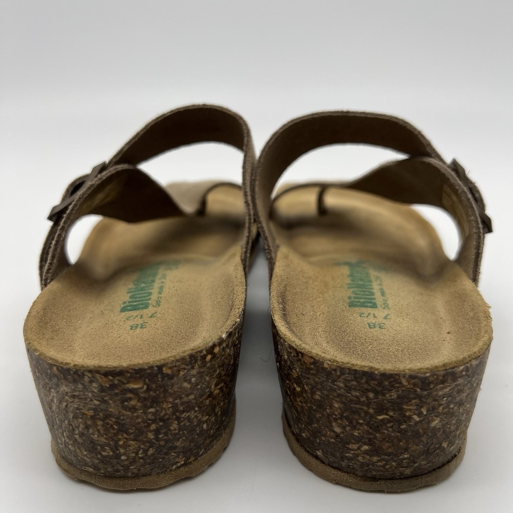 Bionatura Sandals Leather Beige Strappy Thong Toe Strap Sandals Women's 7.5 - Picture 4 of 7